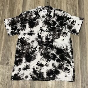 Duvin Design Shirt Mens Medium Hawaiian Button Short Sleeve Beach